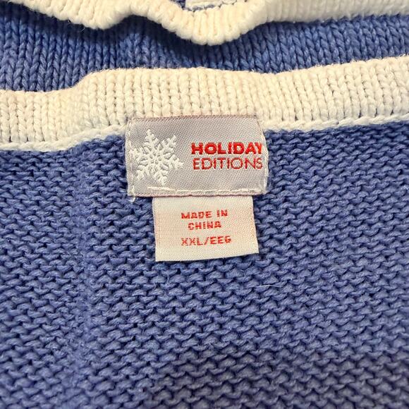 Christmas Snowman Vintage Sweater Vest XXL - Picture 4 of 4